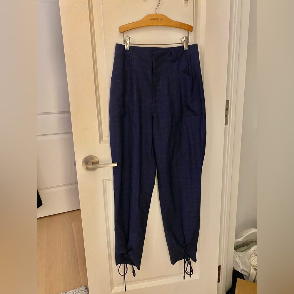 Haute Hippie pants with drawstring bottom.